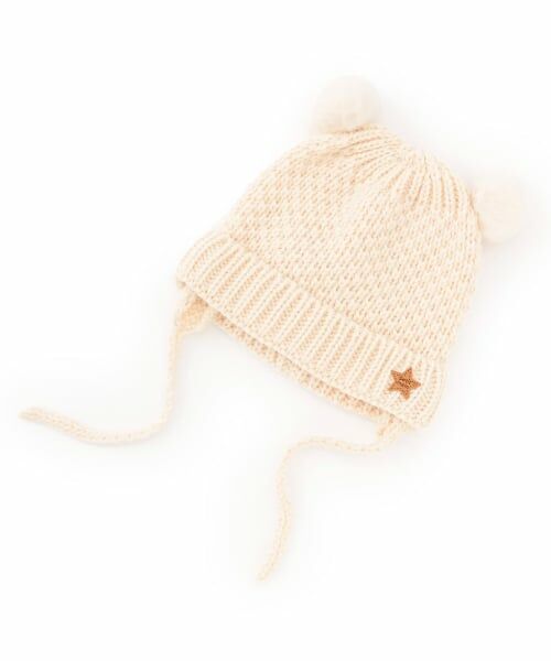 petit main / プティマイン ベビー・キッズグッズ | ぽんぽんニット帽 | 詳細4