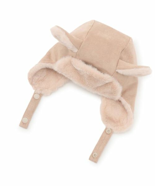 petit main / プティマイン ベビー・キッズグッズ | アニマルフライトキャップ（ライト ピンク）