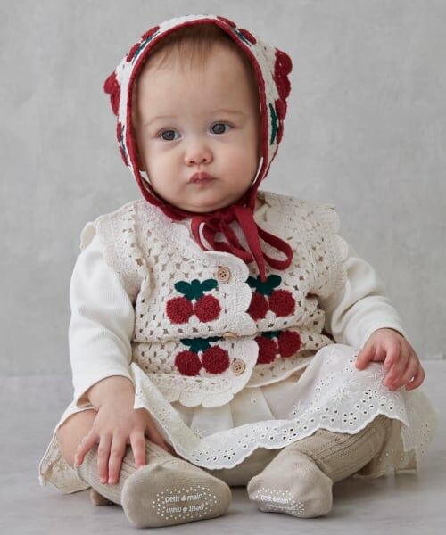 petit main / プティマイン ベビー・キッズグッズ | クロシェスカーフ | 詳細2