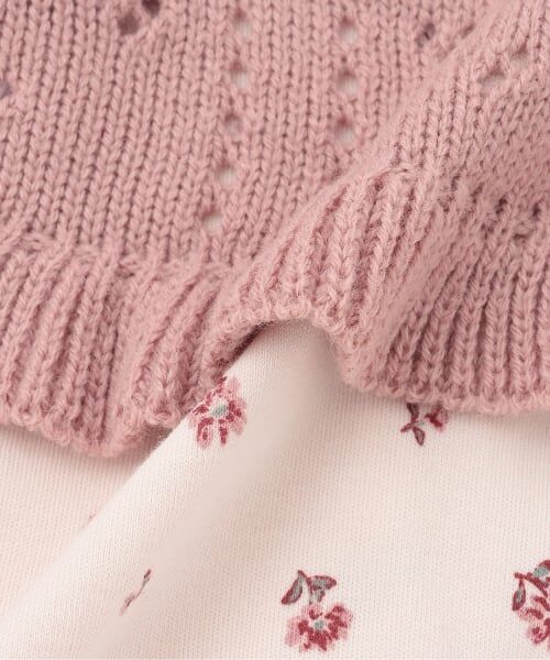 petit main / プティマイン ロンパース | ニットベストつき2WAYオール | 詳細10