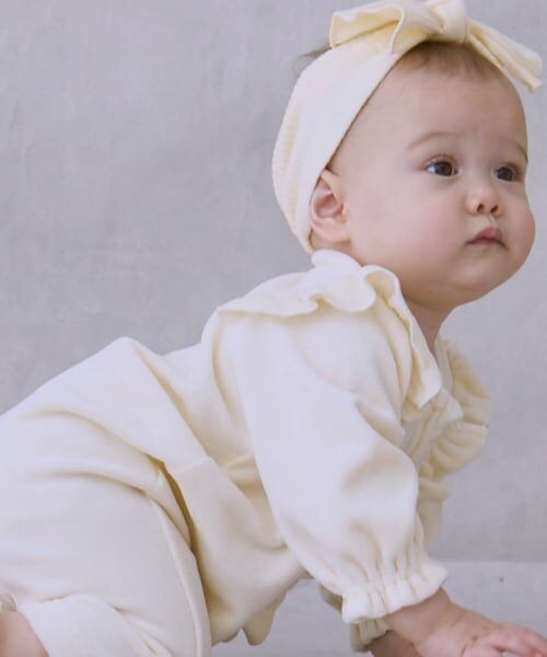 petit main / プティマイン ロンパース | アソート前フリルカバーオール | 詳細1