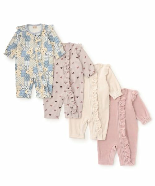 petit main / プティマイン ロンパース | アソート前フリルカバーオール | 詳細11