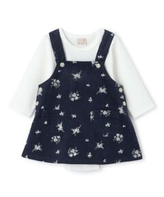 petit main / プティマイン ベビー・キッズウエア | 【リンク】花柄ジャンスカセットアップ
