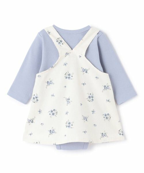 petit main / プティマイン ベビー・キッズウエア | 【リンク】花柄ジャンスカセットアップ | 詳細2