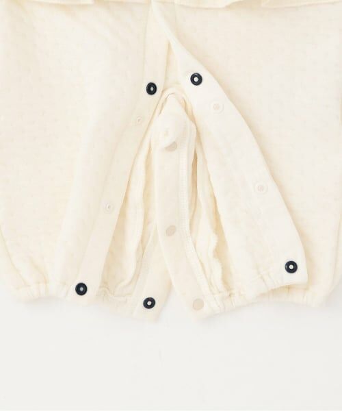 petit main / プティマイン ロンパース | いちご刺しゅう切替え2WAYオール | 詳細6