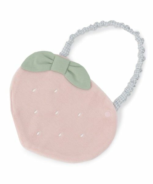 petit main / プティマイン スタイ・ビブ | いちごスタイ（ライト ピンク）