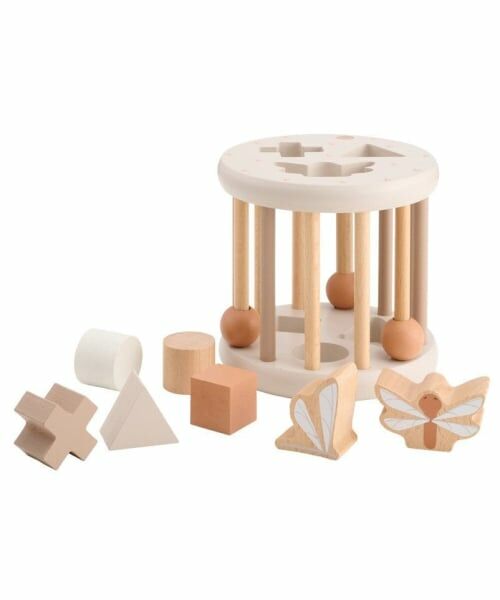 petit main / プティマイン おもちゃ・トイカメラ | 【labellabel】シェイプソーティングウィール（モカ茶）