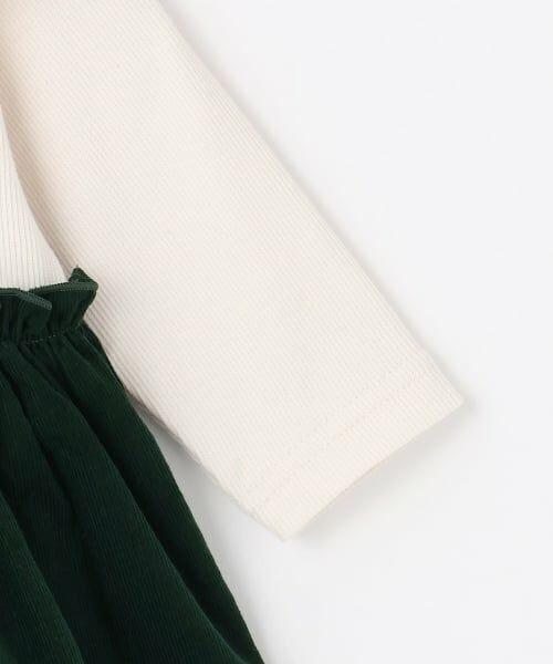 petit main / プティマイン ロンパース | フリル衿つきチェックOPロンパース | 詳細12