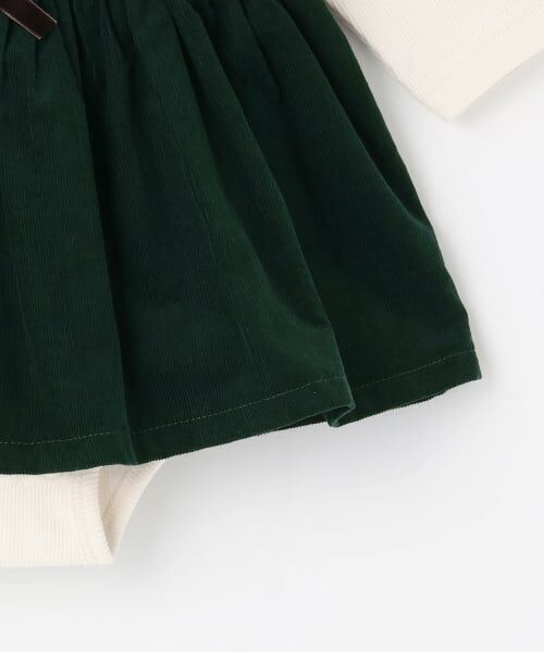 petit main / プティマイン ロンパース | フリル衿つきチェックOPロンパース | 詳細13