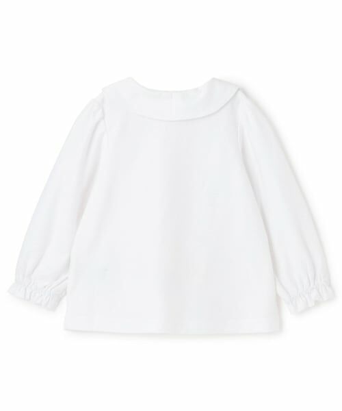 petit main / プティマイン シャツ・ブラウス | 【セミフォーマル】カットツイル衿つきブラウス | 詳細1