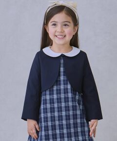 【セミフォーマル】ノーカラーボレロ