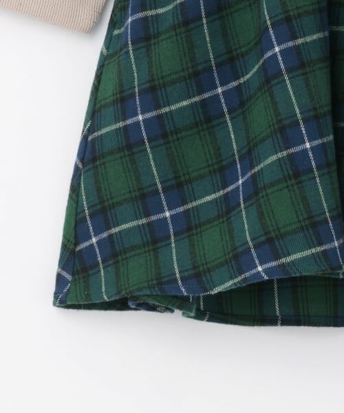 petit main / プティマイン ミニ丈・ひざ丈ワンピース | チェックドッキングワンピース | 詳細16