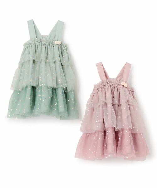 petit main / プティマイン ミニ丈・ひざ丈ワンピース | チュールフリルワンピース | 詳細13