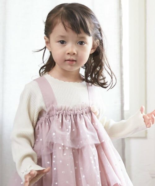 petit main / プティマイン ミニ丈・ひざ丈ワンピース | チュールフリルワンピース | 詳細2