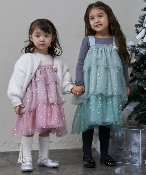 petit main / プティマイン ミニ丈・ひざ丈ワンピース | チュールフリルワンピース | 詳細3