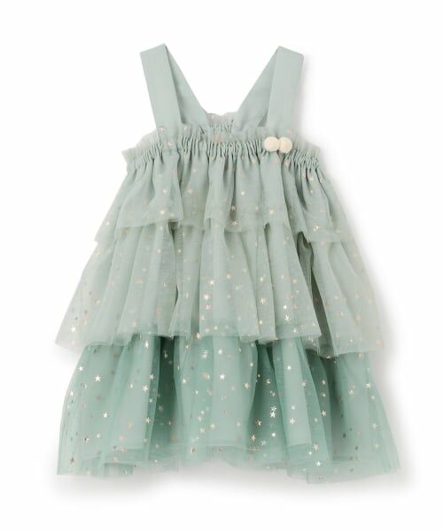 petit main / プティマイン ミニ丈・ひざ丈ワンピース | チュールフリルワンピース | 詳細8