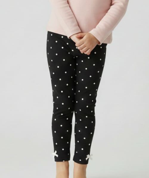 petit main / プティマイン その他パンツ | 【プティプラ】GIRLS10分丈レギンス（黒）