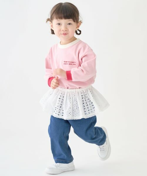 petit main / プティマイン その他パンツ | 【リンク】レイヤードスカートパンツセット | 詳細3