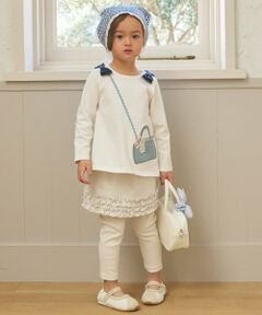 petit main / プティマイン ミニ・ひざ丈スカート | 裾フリルレギンスつきスカート