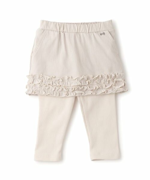 petit main / プティマイン ミニ・ひざ丈スカート | 裾フリルレギンスつきスカート | 詳細3