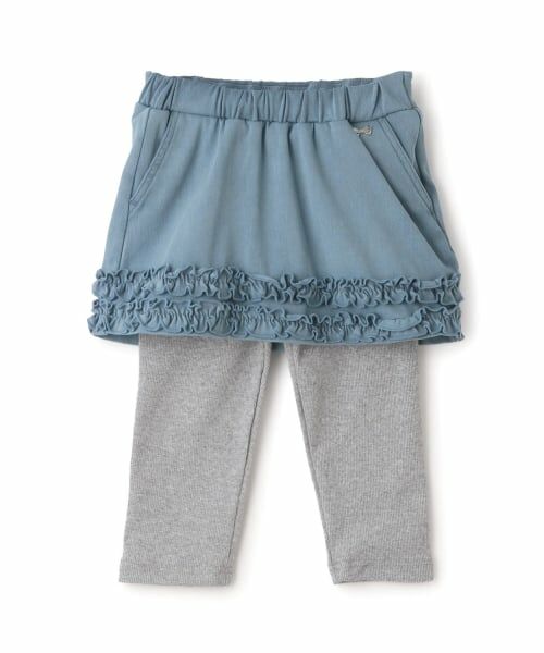 petit main / プティマイン ミニ・ひざ丈スカート | 裾フリルレギンスつきスカート | 詳細4