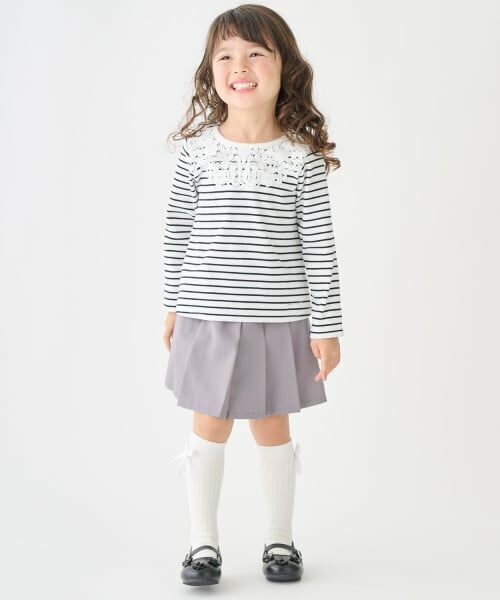 petit main / プティマイン ミニ・ひざ丈スカート | プリーツスカパン | 詳細3