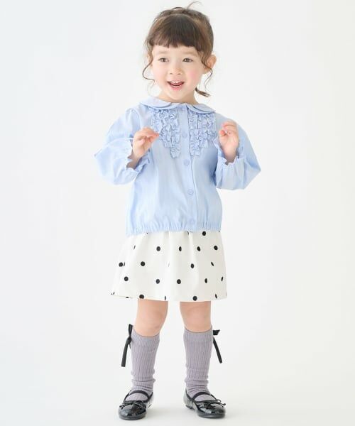 petit main / プティマイン ミニ・ひざ丈スカート | 【リンク】ウエストギャザーミニスカート | 詳細1