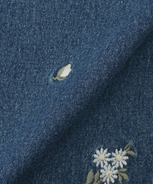 petit main / プティマイン その他パンツ | 花刺しゅうデニムパンツ | 詳細13