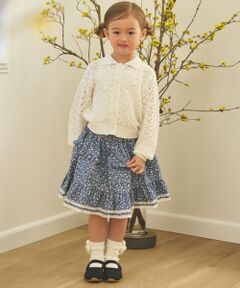 petit main / プティマイン ミニ・ひざ丈スカート | フリルティアードスカート