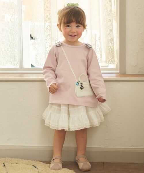 petit main / プティマイン ミニ・ひざ丈スカート | フリルティアードスカート | 詳細1