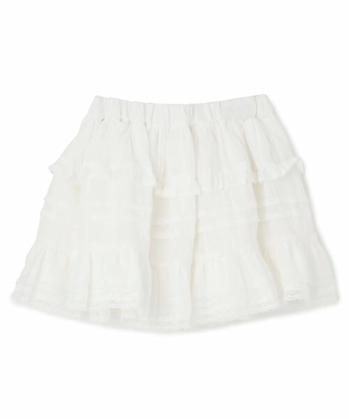 petit main / プティマイン ミニ・ひざ丈スカート | フリルティアードスカート | 詳細2