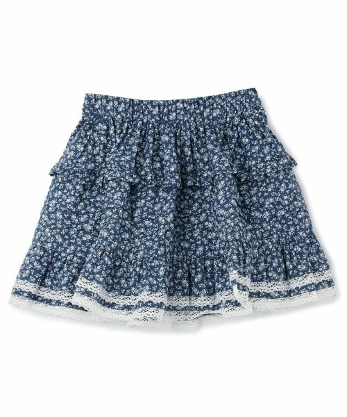 petit main / プティマイン ミニ・ひざ丈スカート | フリルティアードスカート | 詳細4