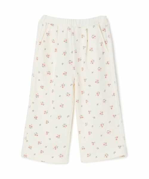 petit main / プティマイン その他パンツ | 【リンク】花柄スウェットパンツ（アイボリー）