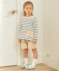 petit main / プティマイン ショート・ハーフ・半端丈パンツ | バックリボンショートパンツ