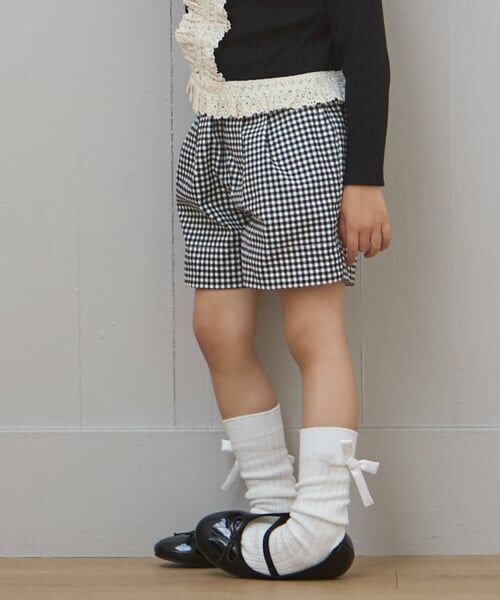 petit main / プティマイン ショート・ハーフ・半端丈パンツ | バックリボンショートパンツ | 詳細3