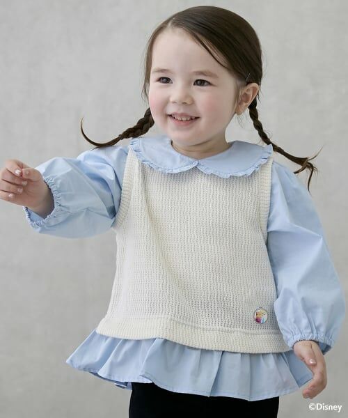 petit main / プティマイン シャツ・ブラウス | 【Frozen】ベストドッキングトップス（アイボリー）