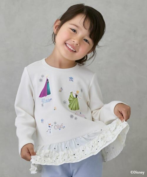 petit main / プティマイン Tシャツ | 【Frozen】ペプラム長袖Tシャツ | 詳細1