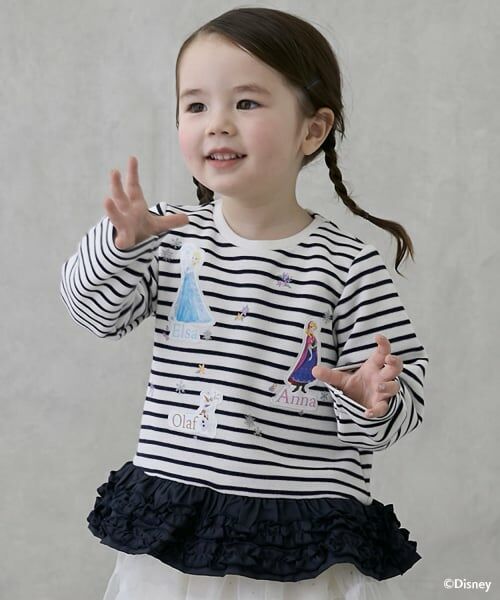 petit main / プティマイン Tシャツ | 【Frozen】ペプラム長袖Tシャツ | 詳細3