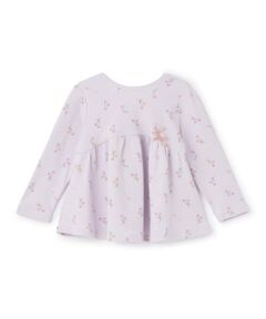 petit main / プティマイン Tシャツ | 【オーガニック】ペプラム長袖Tシャツ