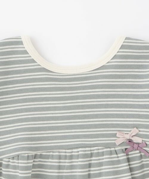 petit main / プティマイン Tシャツ | 【オーガニック】ペプラム長袖Tシャツ | 詳細7