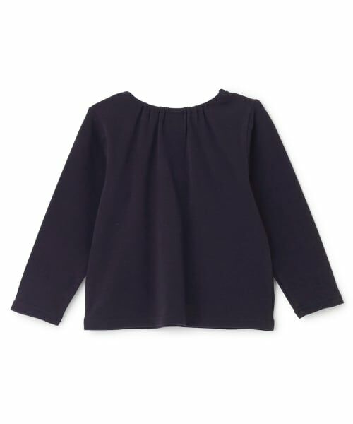 petit main / プティマイン Tシャツ | ヨークレース長袖Tシャツ | 詳細4