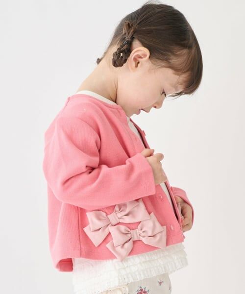 petit main / プティマイン カーディガン・ボレロ | 【リンク】リボンカーディガン | 詳細1