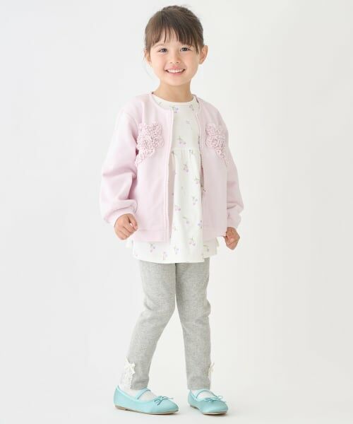 petit main / プティマイン カーディガン・ボレロ | 【リンク/防汚】フリルモチーフハオリ | 詳細3