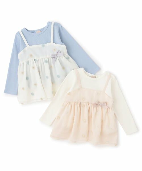 petit main / プティマイン その他トップス | 【リンク】花刺しゅうチュニックセット | 詳細15