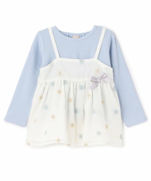 petit main / プティマイン その他トップス | 【リンク】花刺しゅうチュニックセット | 詳細5