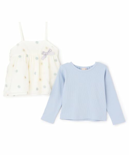 petit main / プティマイン その他トップス | 【リンク】花刺しゅうチュニックセット | 詳細7