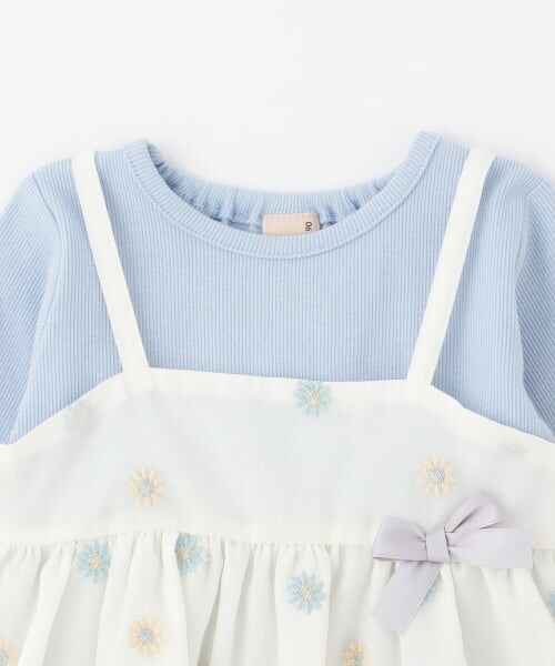 petit main / プティマイン その他トップス | 【リンク】花刺しゅうチュニックセット | 詳細8