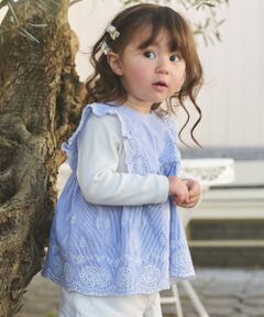 petit main / プティマイン その他トップス | 【リンク】ショルダーフリル長袖チュニック