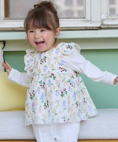 petit main / プティマイン その他トップス | 【リンク】ショルダーフリル長袖チュニック