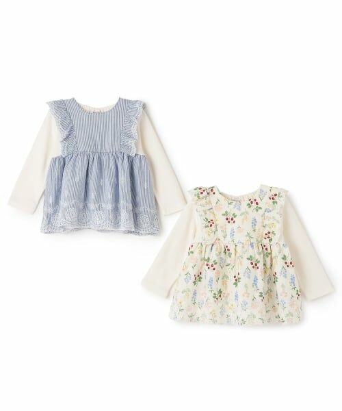 petit main / プティマイン その他トップス | 【リンク】ショルダーフリル長袖チュニック | 詳細14